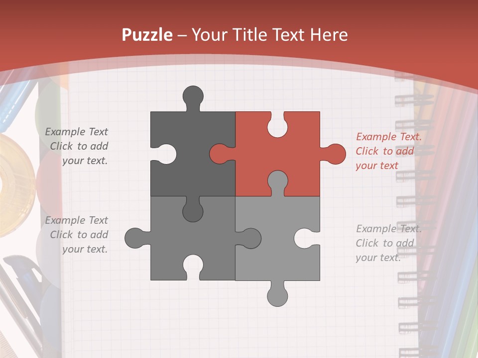 School Supplies PowerPoint Template