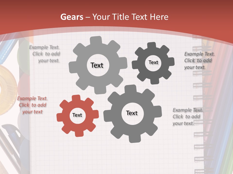 School Supplies PowerPoint Template