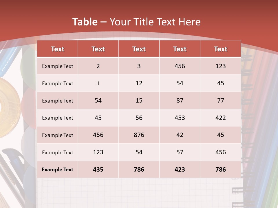 School Supplies PowerPoint Template