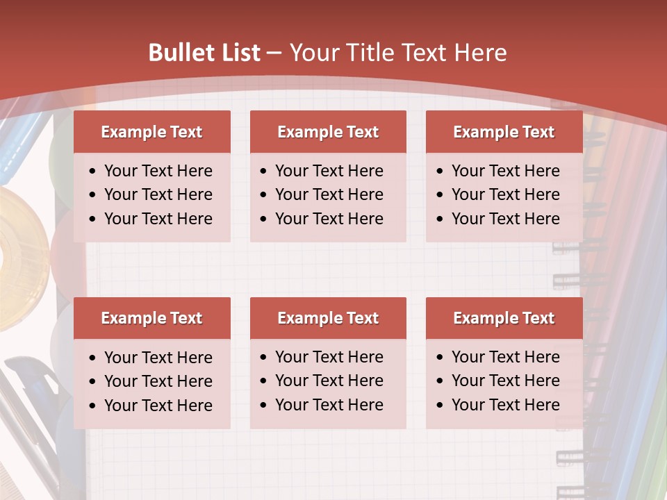 School Supplies PowerPoint Template