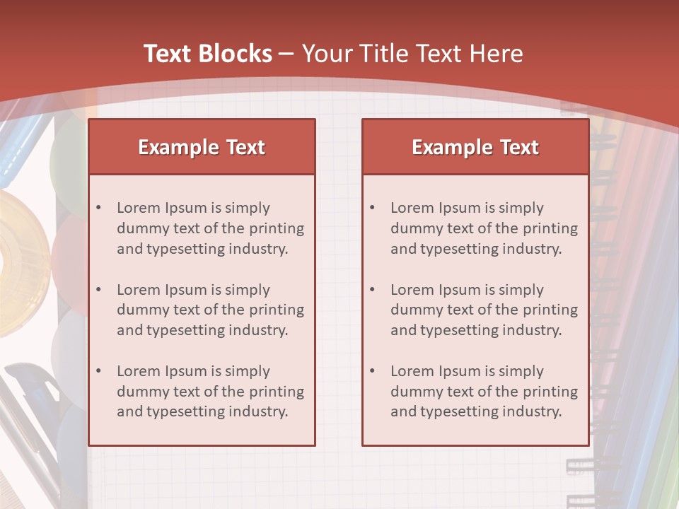 School Supplies PowerPoint Template