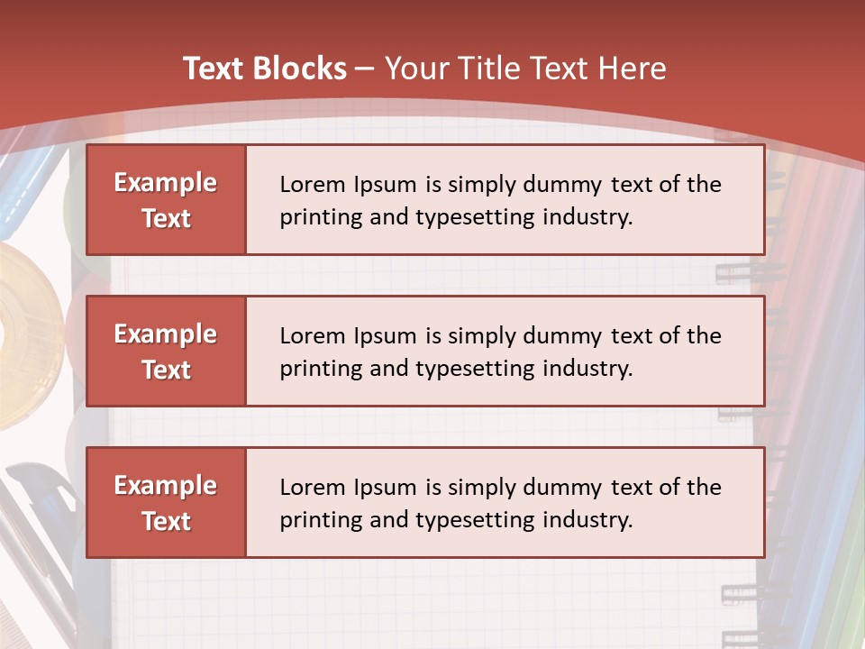 School Supplies PowerPoint Template