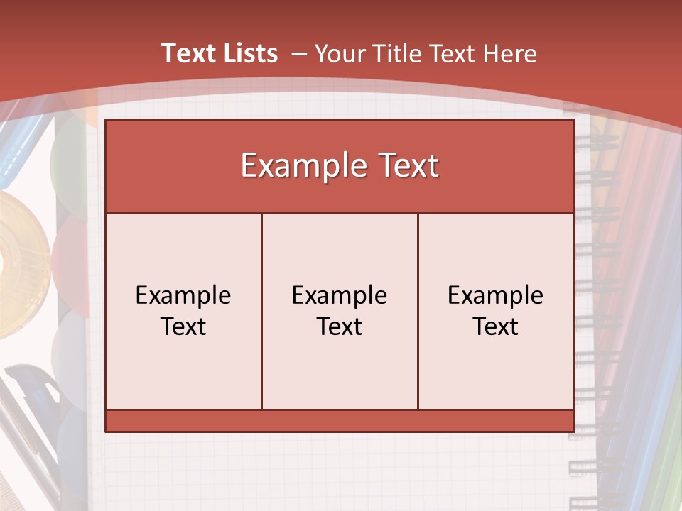 School Supplies PowerPoint Template