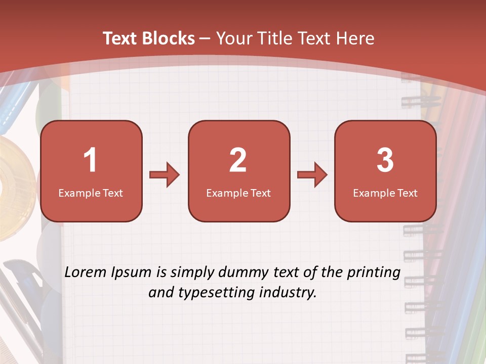 School Supplies PowerPoint Template