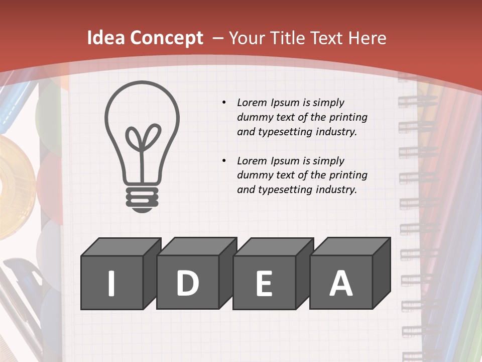 School Supplies PowerPoint Template