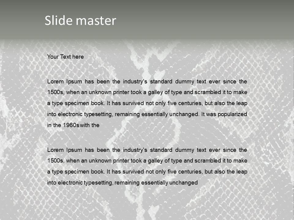 Snake Skin PowerPoint Template