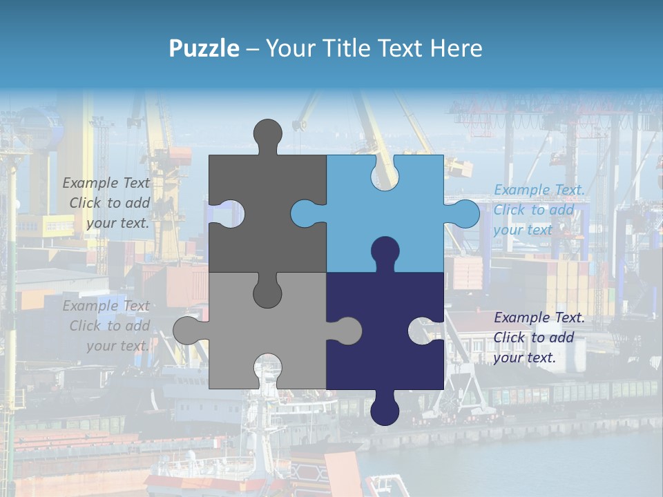 Vessel Boat Dock PowerPoint Template