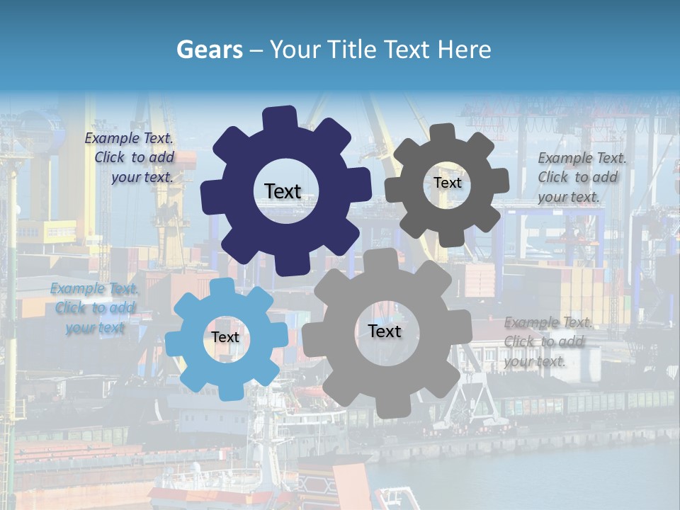 Vessel Boat Dock PowerPoint Template