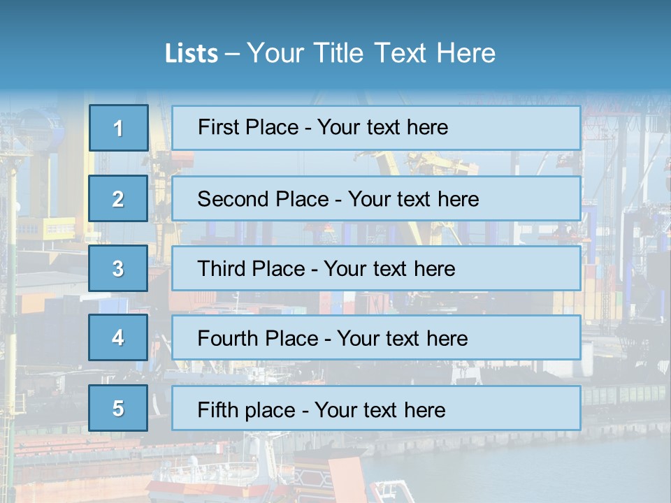 Vessel Boat Dock PowerPoint Template