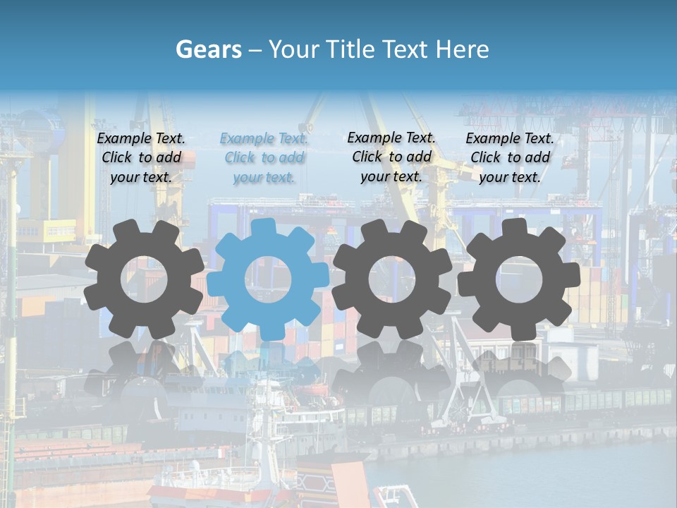 Vessel Boat Dock PowerPoint Template