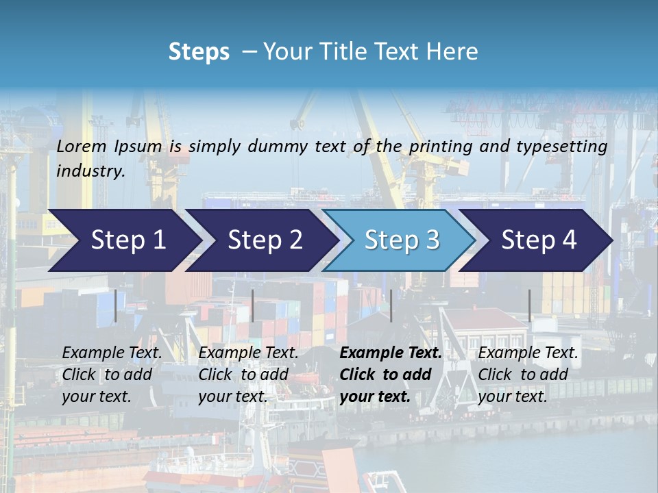 Vessel Boat Dock PowerPoint Template