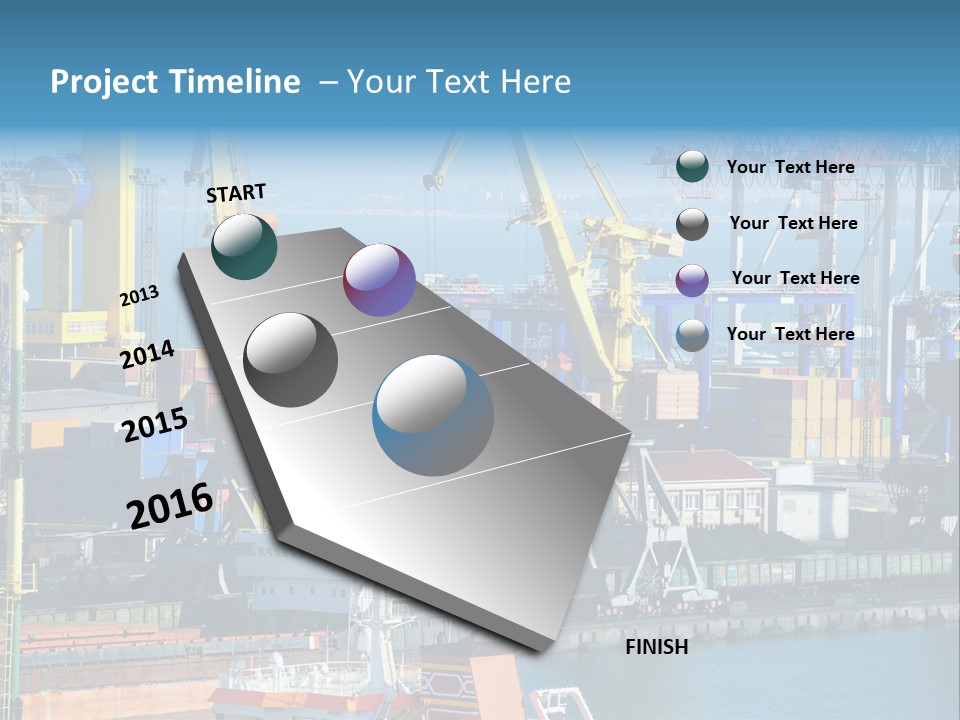 Vessel Boat Dock PowerPoint Template