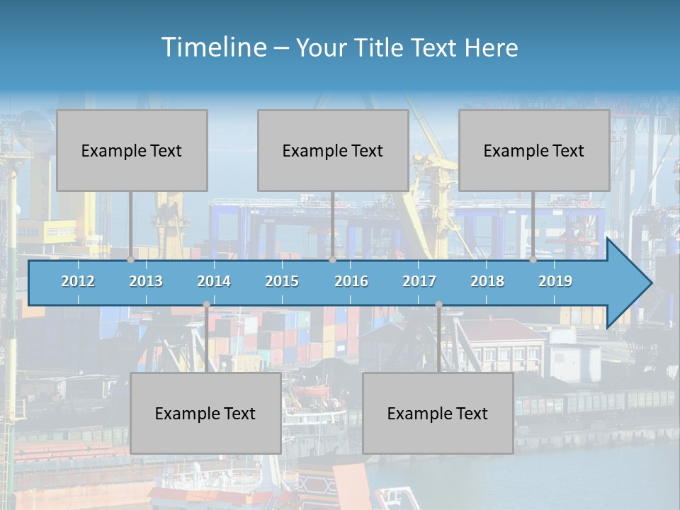 Vessel Boat Dock PowerPoint Template