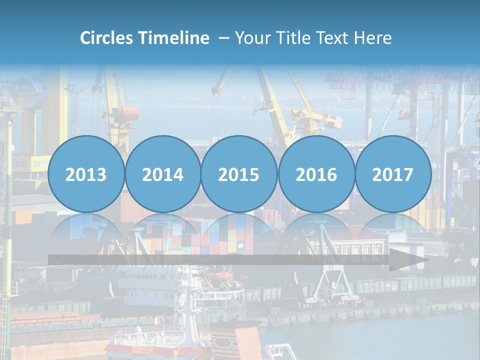 Vessel Boat Dock PowerPoint Template
