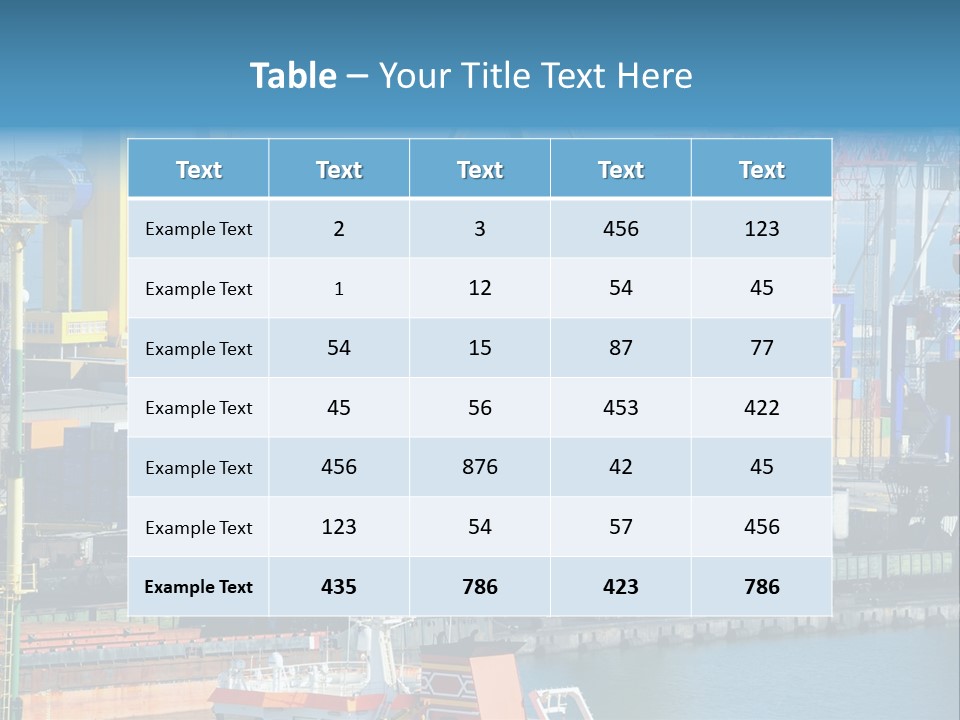 Vessel Boat Dock PowerPoint Template
