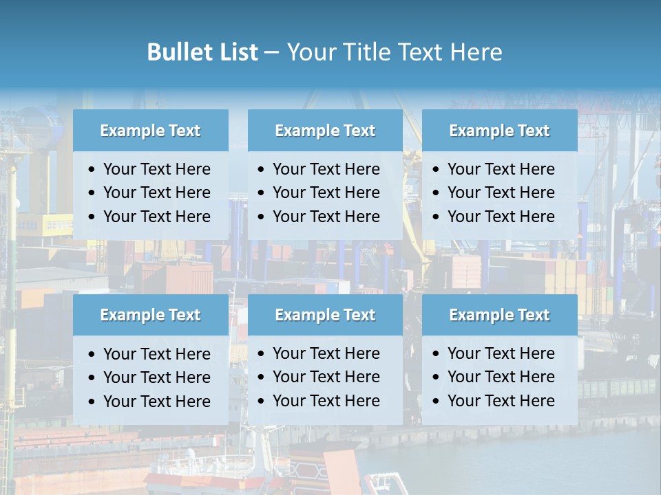Vessel Boat Dock PowerPoint Template