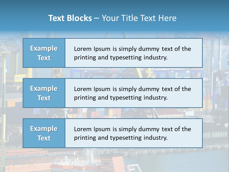 Vessel Boat Dock PowerPoint Template