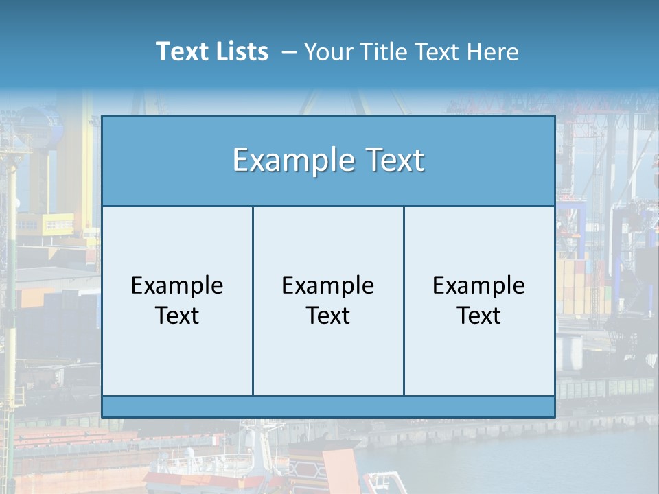 Vessel Boat Dock PowerPoint Template