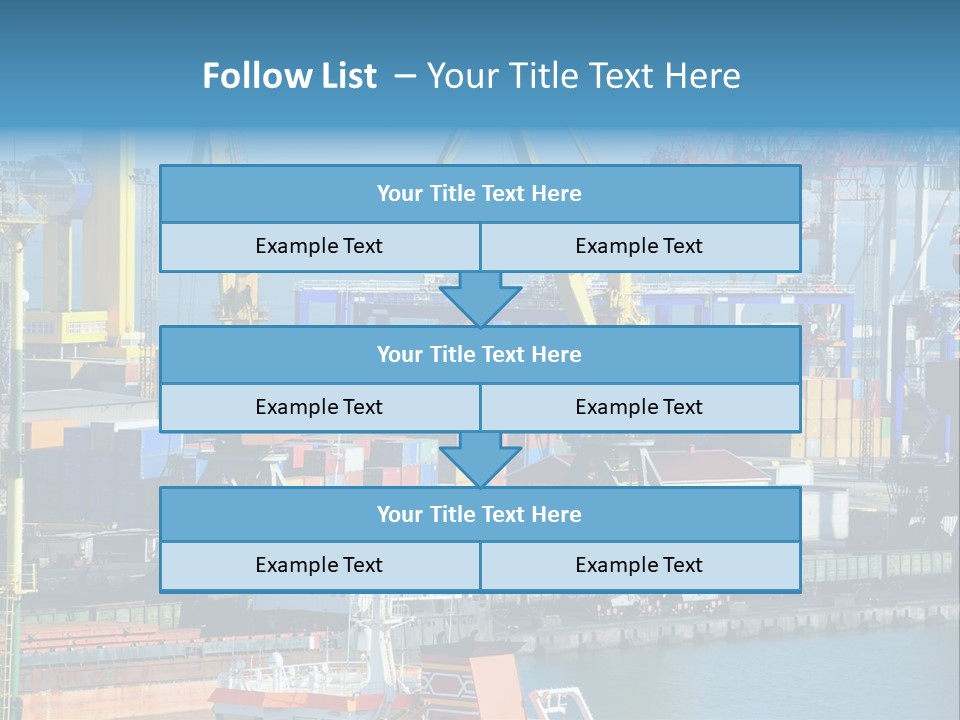 Vessel Boat Dock PowerPoint Template