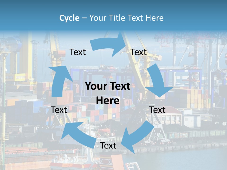 Vessel Boat Dock PowerPoint Template