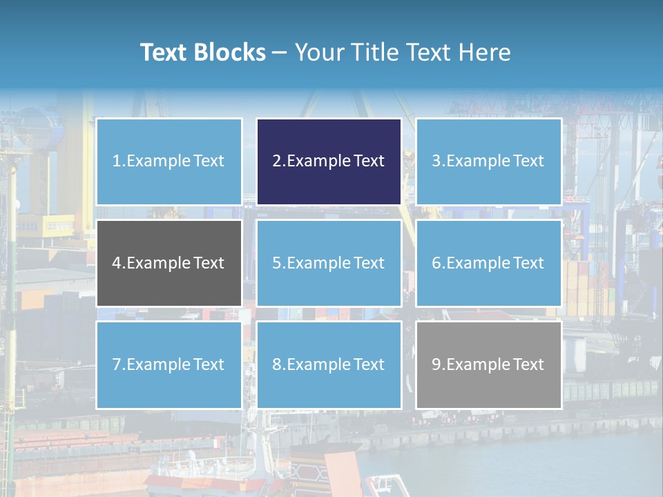 Vessel Boat Dock PowerPoint Template