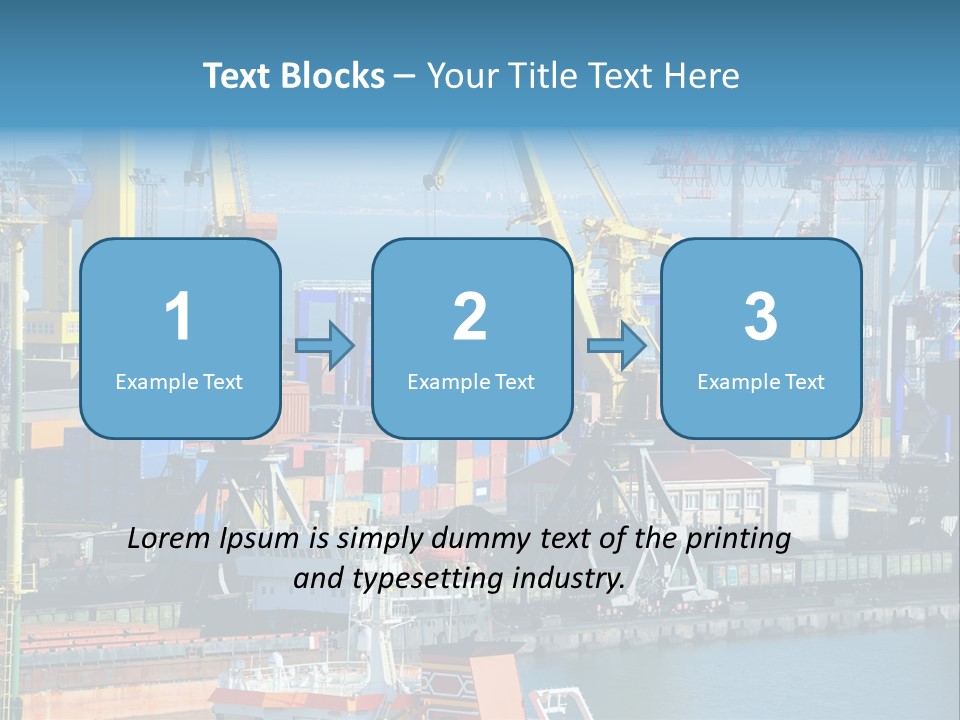 Vessel Boat Dock PowerPoint Template