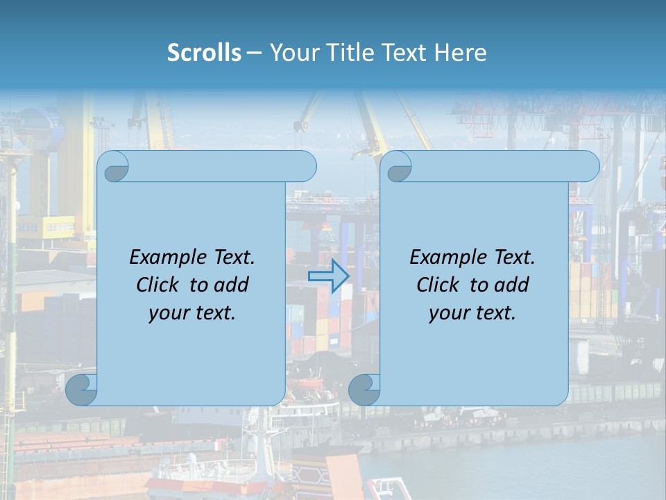 Vessel Boat Dock PowerPoint Template