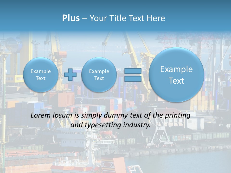 Vessel Boat Dock PowerPoint Template