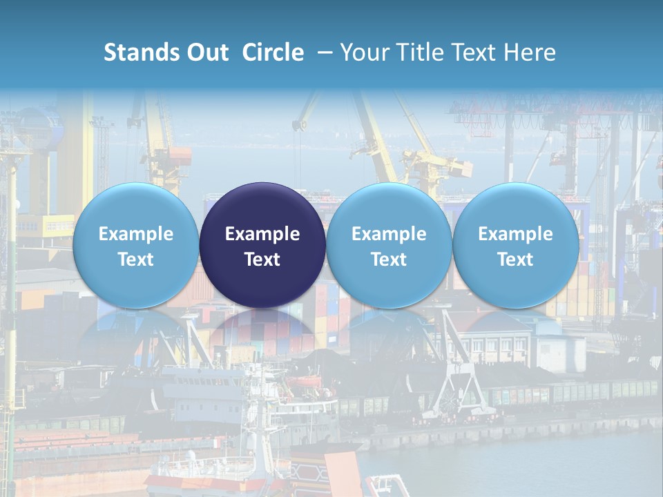 Vessel Boat Dock PowerPoint Template