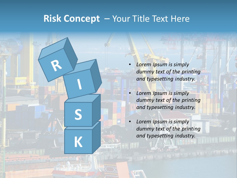 Vessel Boat Dock PowerPoint Template