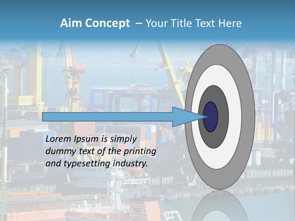 Vessel Boat Dock PowerPoint Template