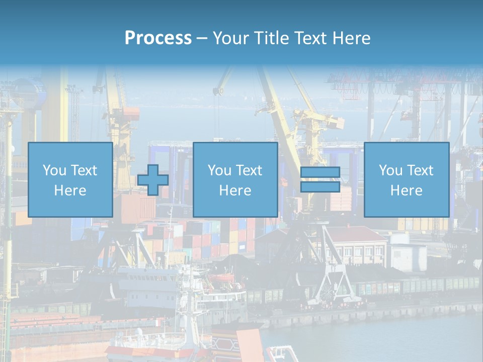 Vessel Boat Dock PowerPoint Template