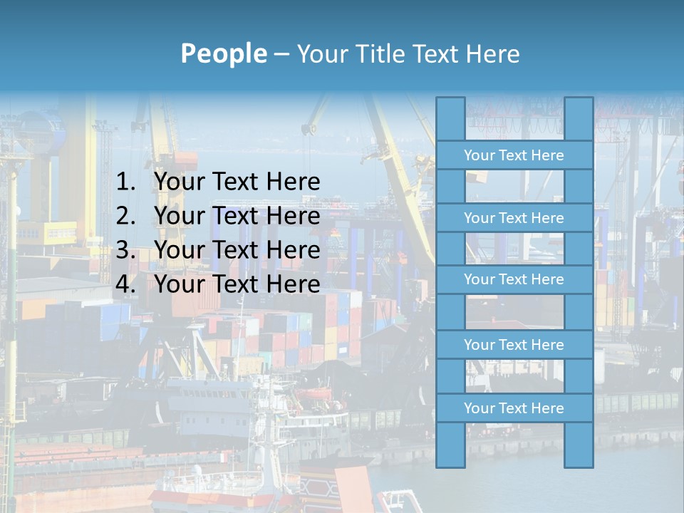 Vessel Boat Dock PowerPoint Template