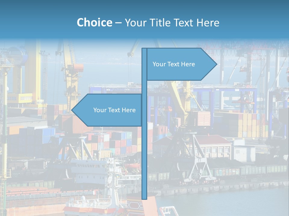 Vessel Boat Dock PowerPoint Template