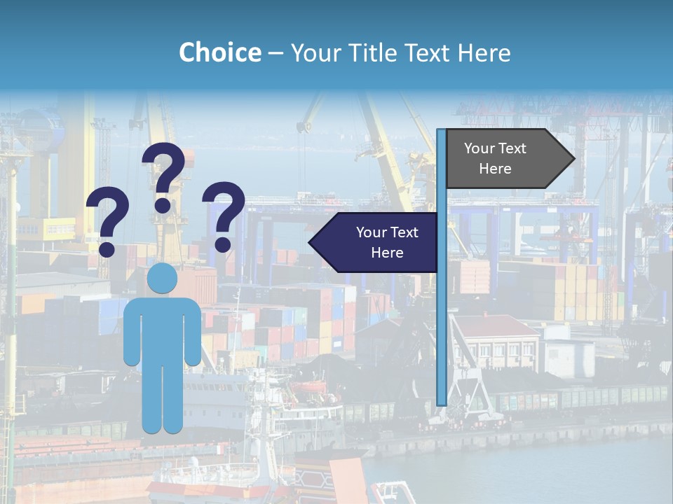 Vessel Boat Dock PowerPoint Template