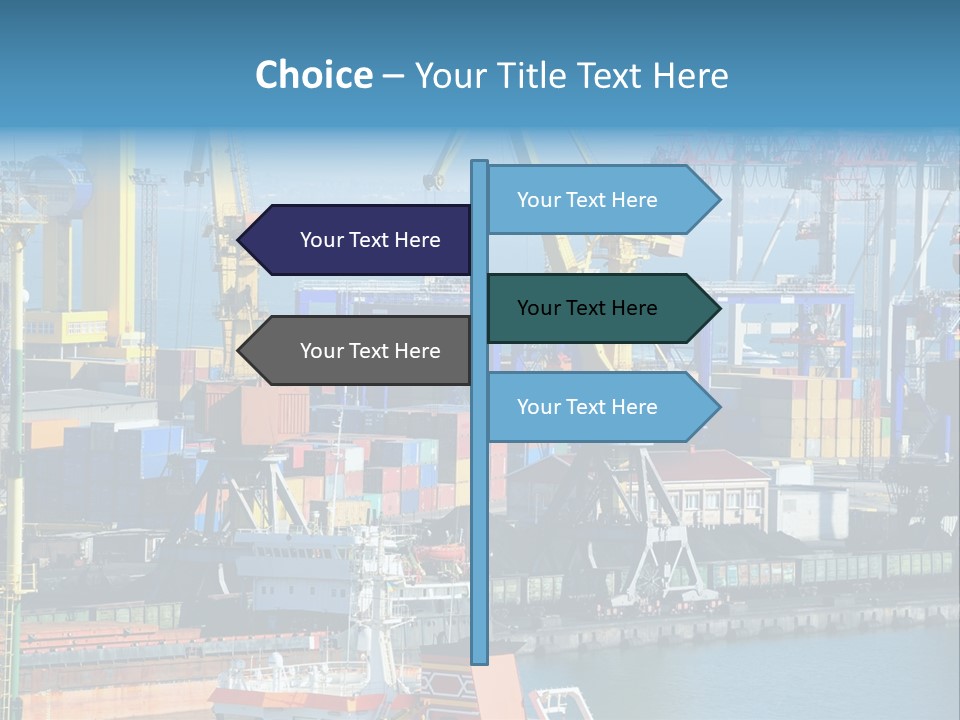 Vessel Boat Dock PowerPoint Template