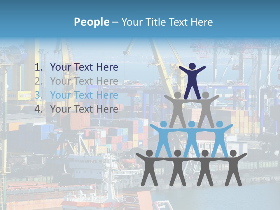 Vessel Boat Dock PowerPoint Template