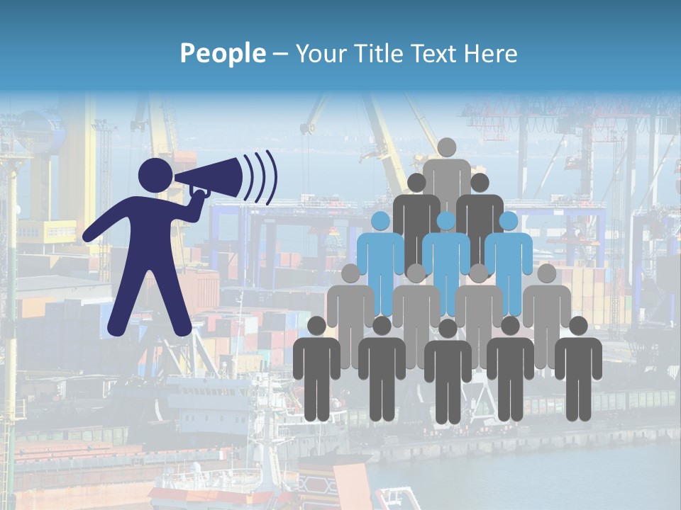 Vessel Boat Dock PowerPoint Template