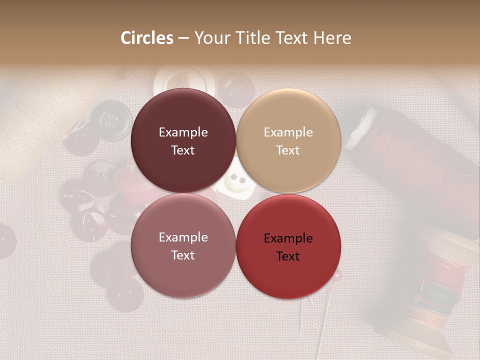 Detail Pin Spool PowerPoint Template