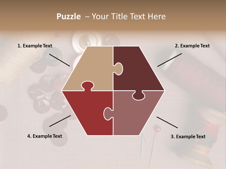 Detail Pin Spool PowerPoint Template