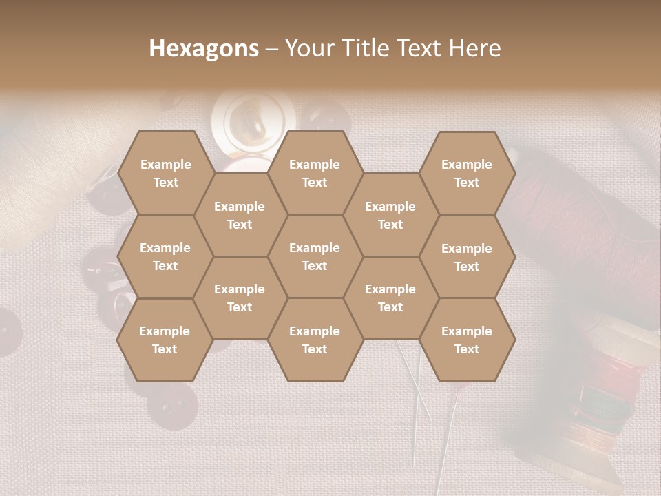 Detail Pin Spool PowerPoint Template