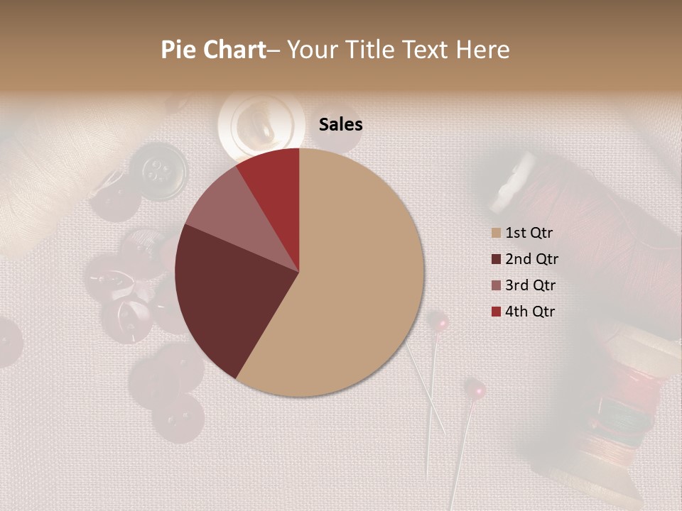 Detail Pin Spool PowerPoint Template
