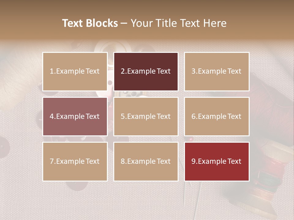 Detail Pin Spool PowerPoint Template