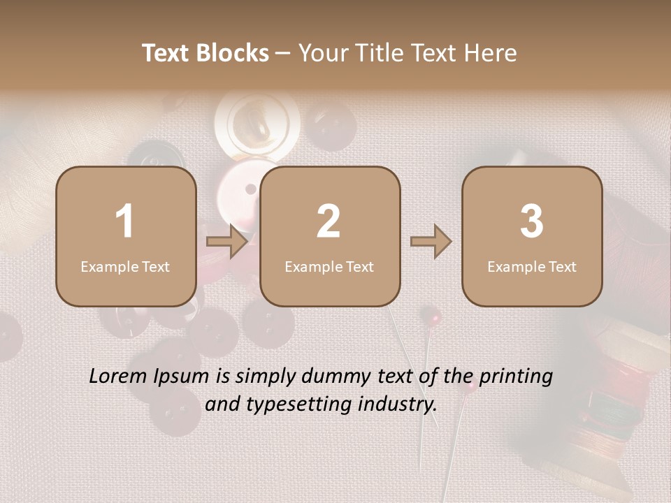 Detail Pin Spool PowerPoint Template
