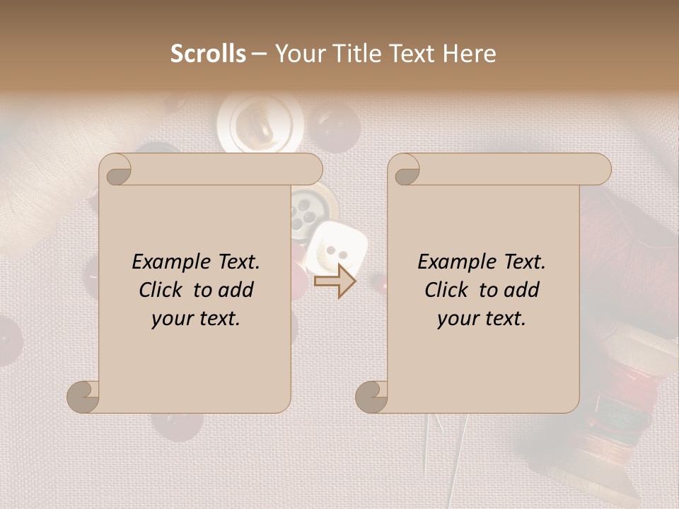 Detail Pin Spool PowerPoint Template