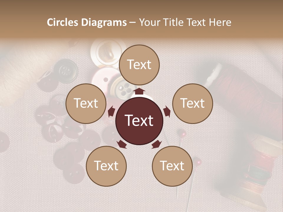 Detail Pin Spool PowerPoint Template