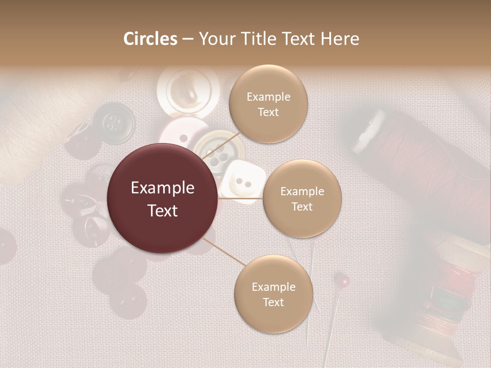 Detail Pin Spool PowerPoint Template