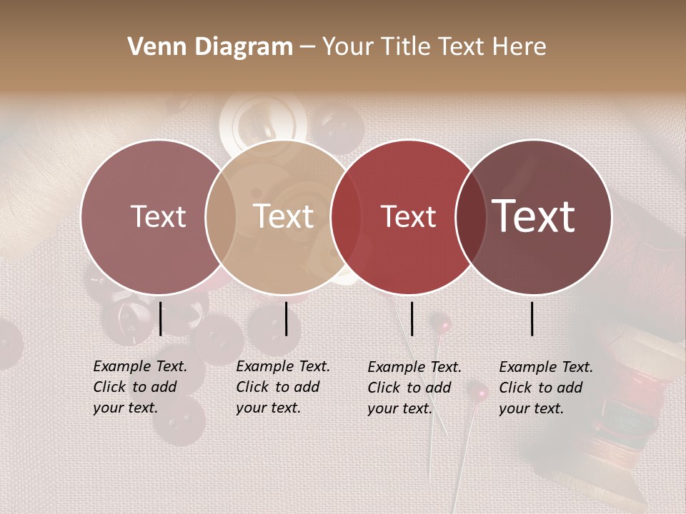 Detail Pin Spool PowerPoint Template