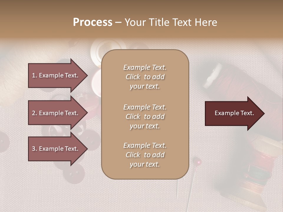 Detail Pin Spool PowerPoint Template