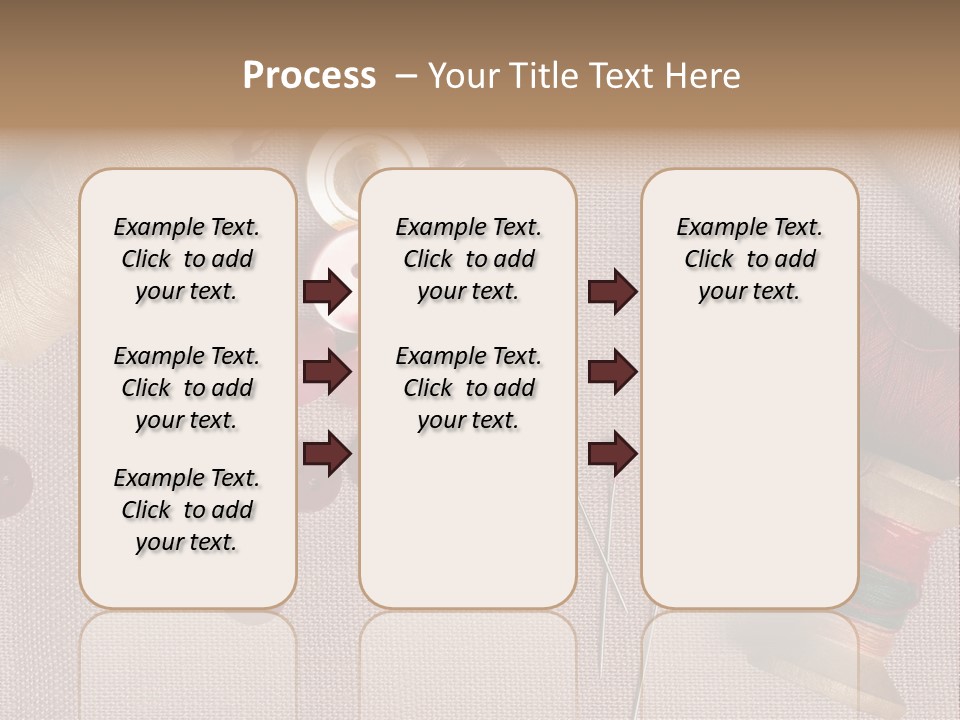 Detail Pin Spool PowerPoint Template